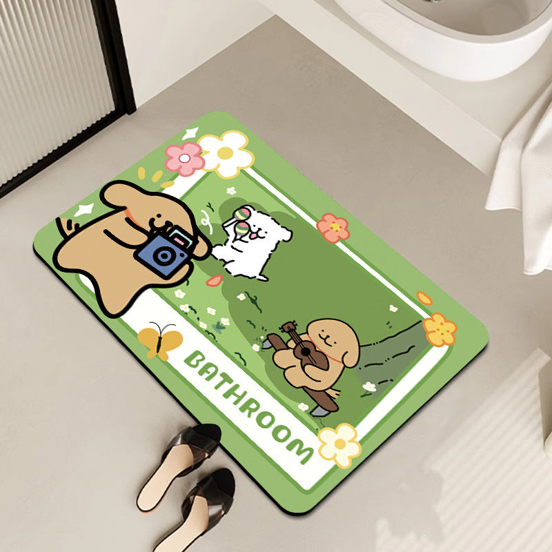 Modern Artistic Bath Mat Kalsten