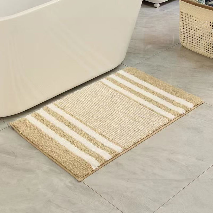 Textured Striped Bath Mat Kalsten