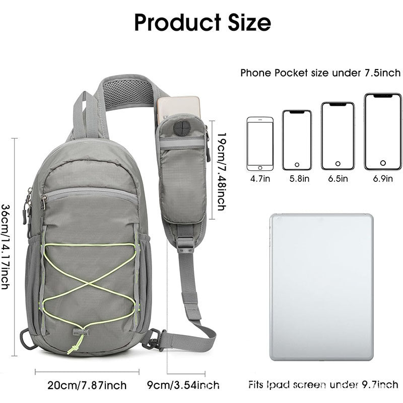 Sling Backpack with Multifunctional Storage and Ergonomic Carrying System Kalsten