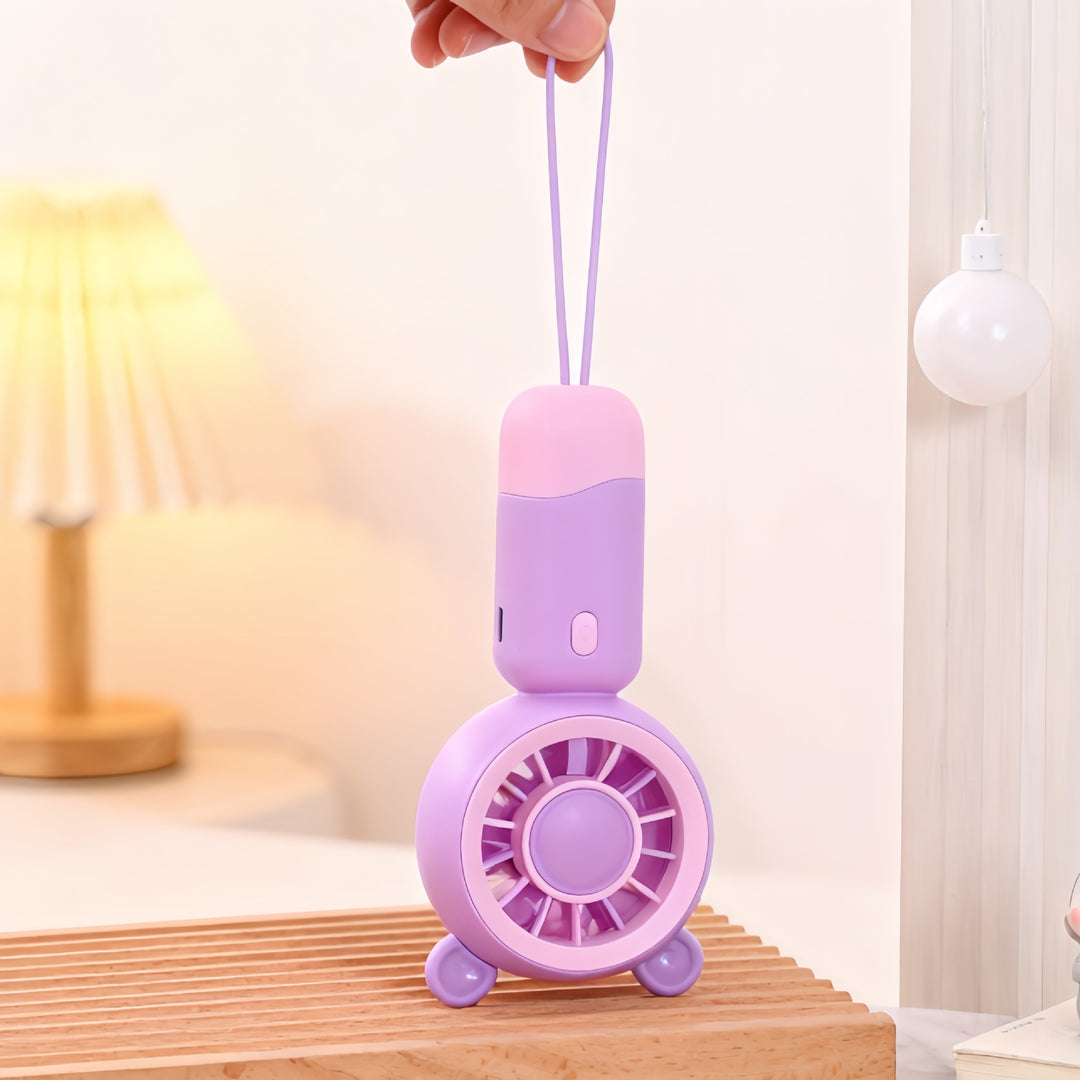 Women's portable hand fan with cute cat design Kalsten