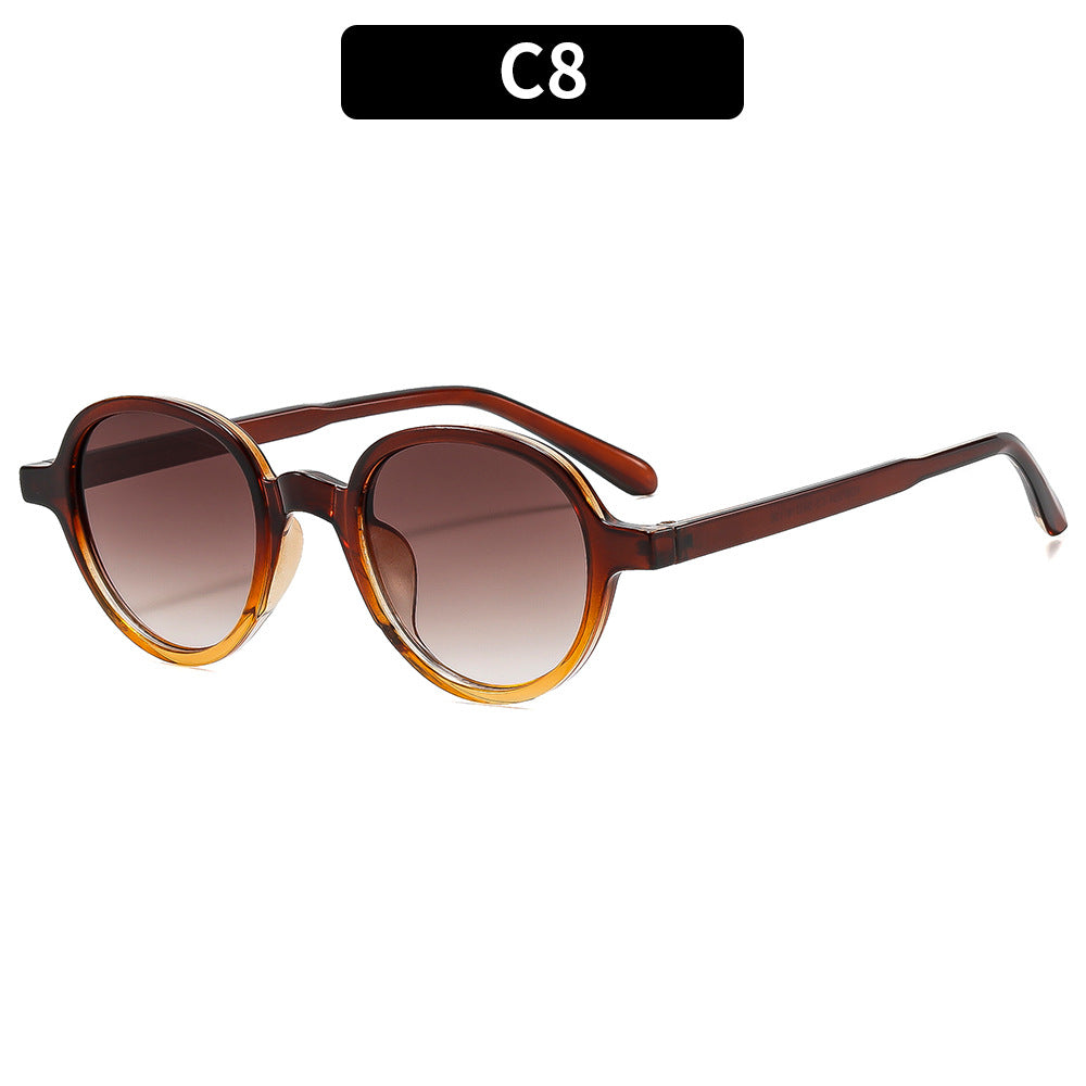 Trendy Oversized Round Frame Sunglasses