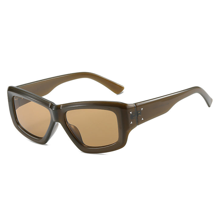Fashion-Forward Oversized Angular Sunglasses Kalsten