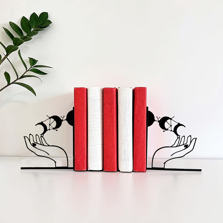 Artistic Handcrafted Metal Bookends