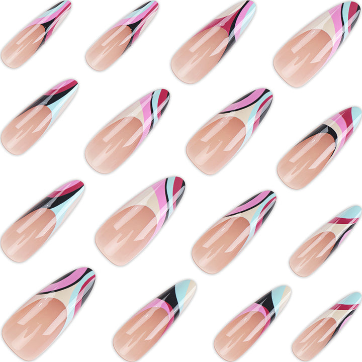 Artistic Long-Lasting Stiletto Press-On Nails Kalsten