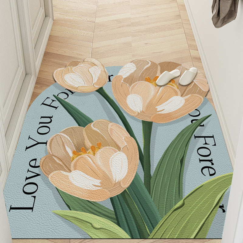 Floral Decorative Door Mat