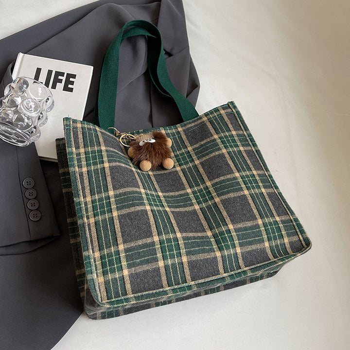 Plaid Tote Bag