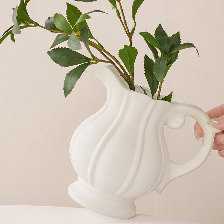 Modern Cone-Shaped Ceramic Flower Vase