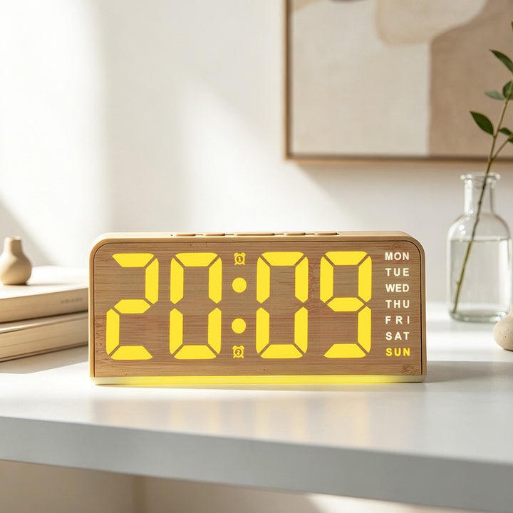 Digital Light Alarm Clock with Temperature Display Kalsten