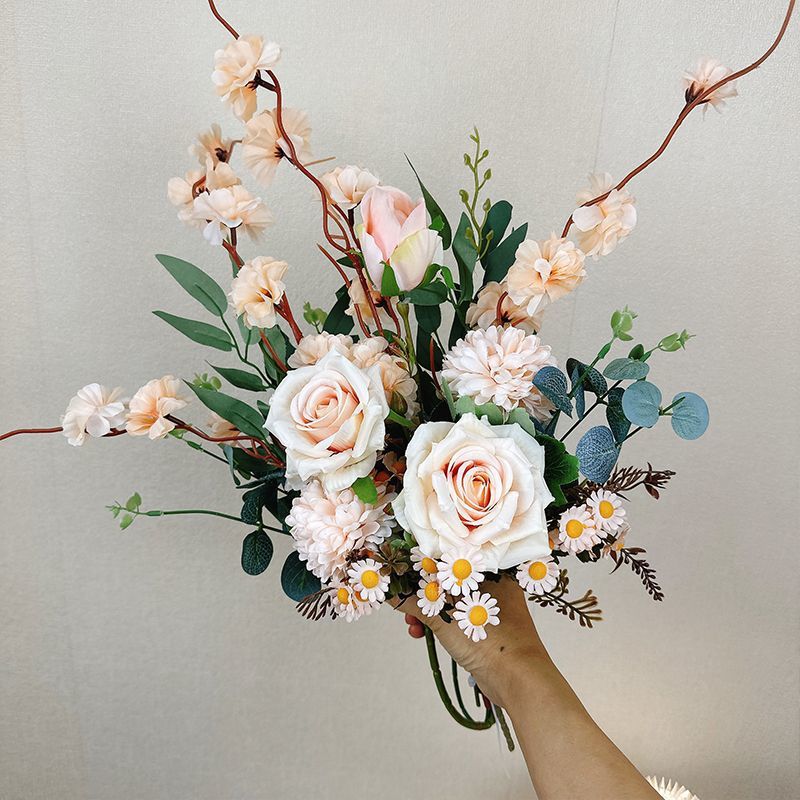 Elegant Faux Flower Bouquet Arrangement