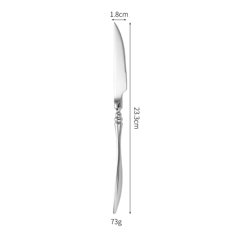 Elegant table knife with fine wave pattern Kalsten