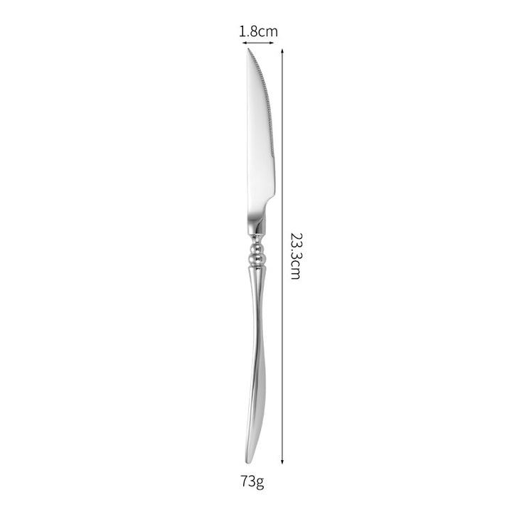 Elegant table knife with fine wave pattern Kalsten