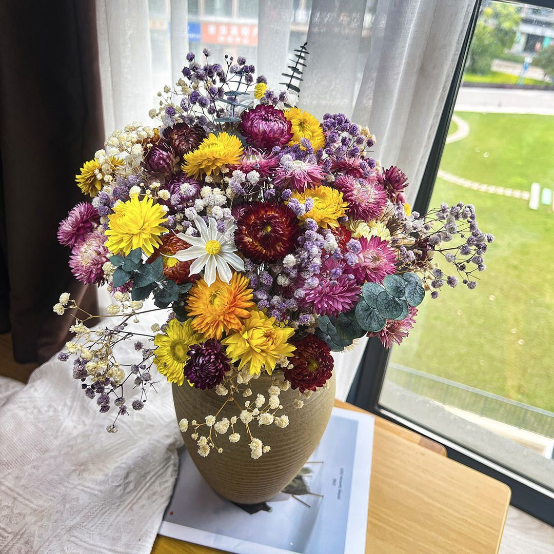Dried Floral Bouquet with Natural Accents