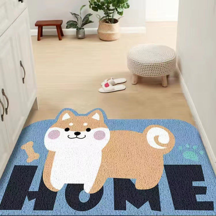 Cartoon Dog Theme Floor Mat