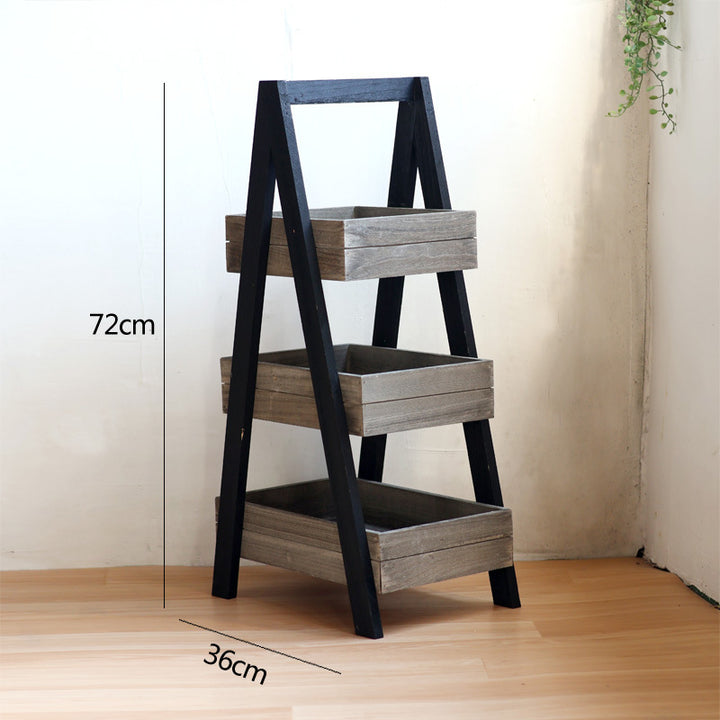 Three-door wooden shelf with modern design Kalsten