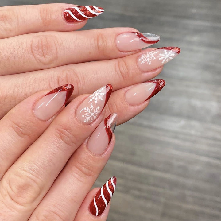 Festive Holiday Themed Nail Art Kalsten