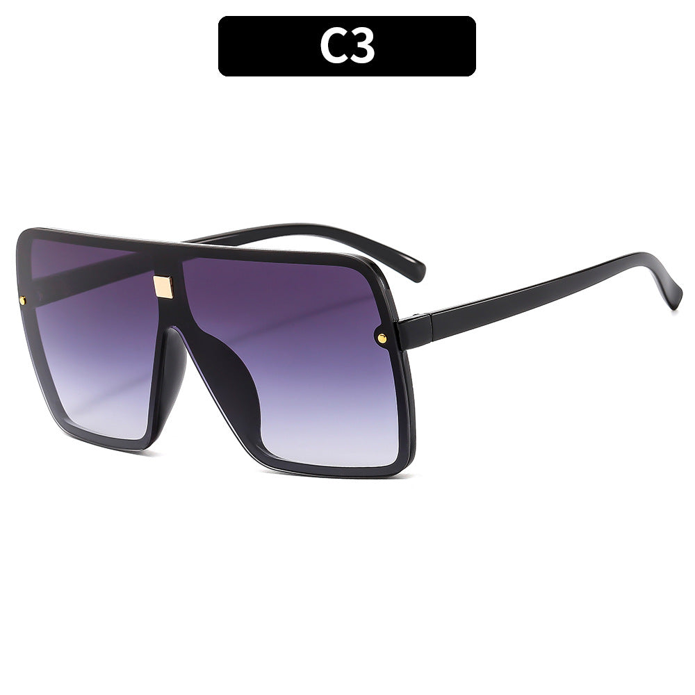 Oversized Geometric Shield Sunglasses Statement Style