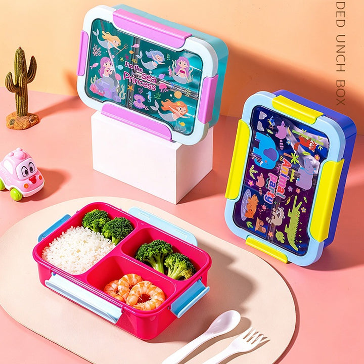 Fun-Themed Multi-Sectional Bento Lunch Box