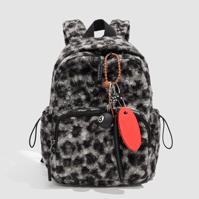 Stylish Faux Fur Backpack