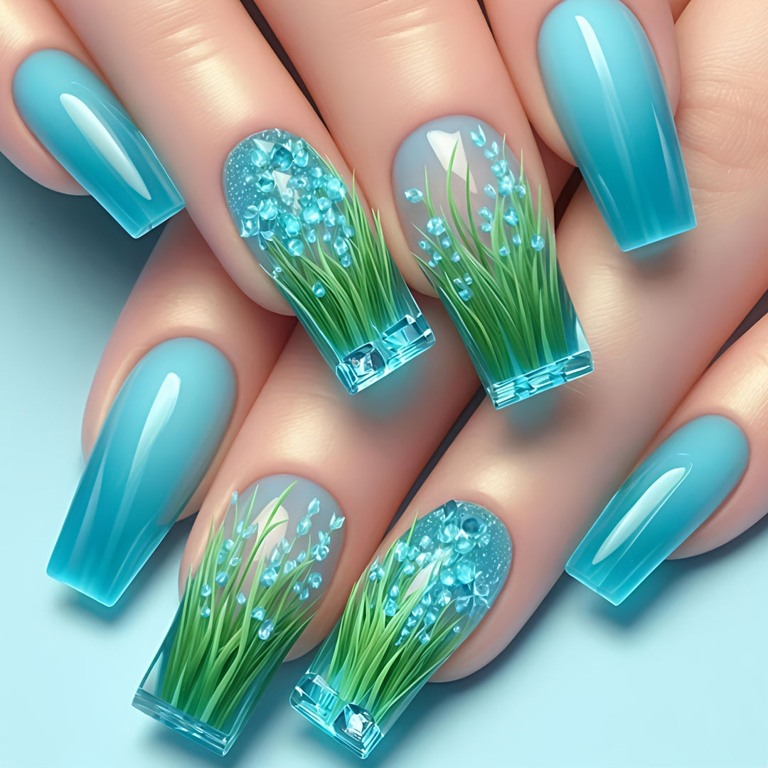 Artistic 3D Floral Nail Art Kalsten