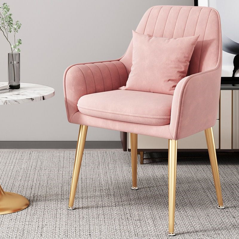 Modern Accent Chair with Gold Legs Kalsten