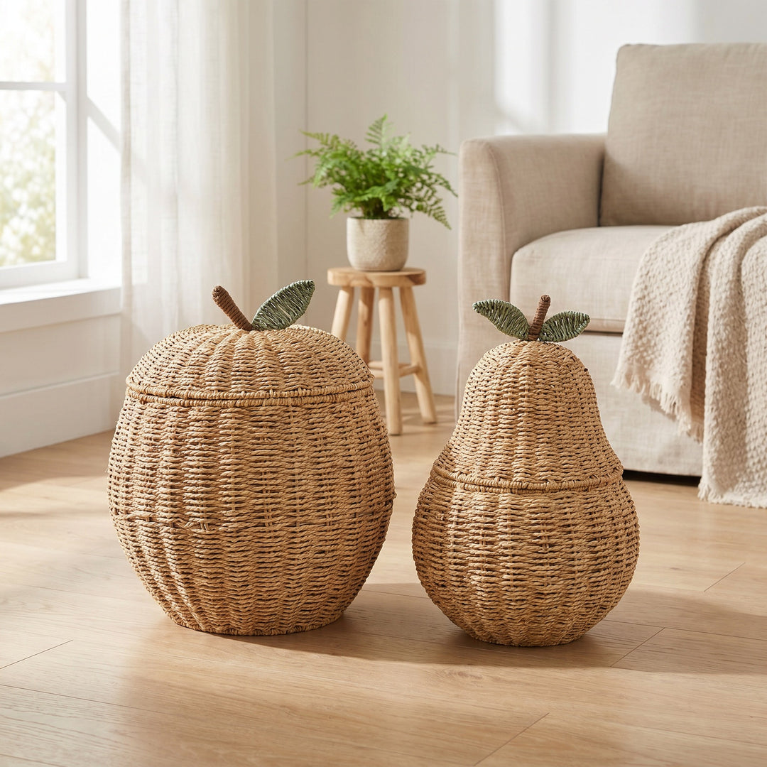 Decorative Woven Fruit-Shaped Storage Basket Kalsten