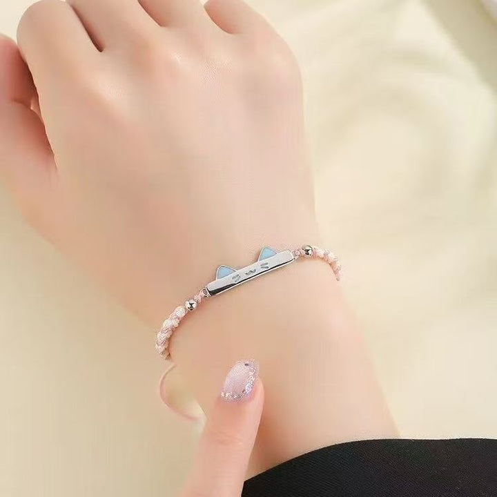Cute Cat-Themed Charm Bracelet Kalsten