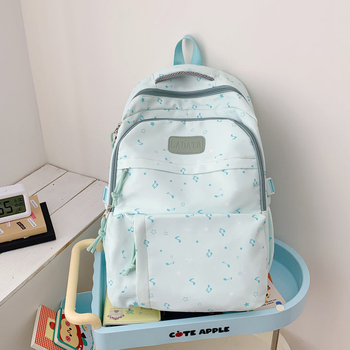 Trendy Music-Themed School Backpack