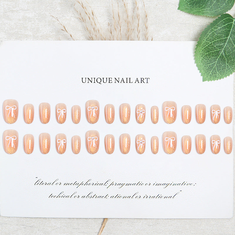 Glamorous artificial nail tips with glitter accents Kalsten