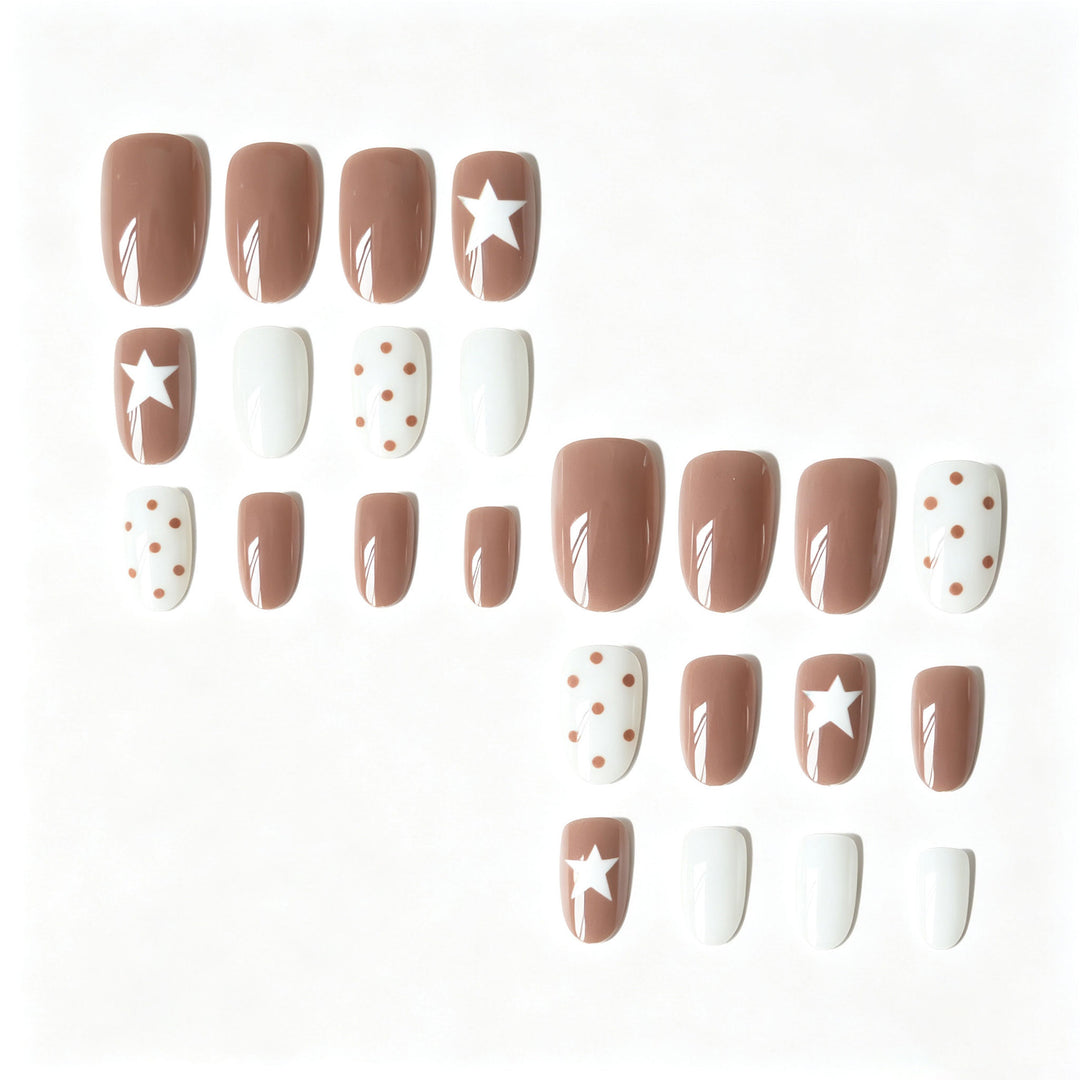 Artistic Star and Dot Nail Art Set