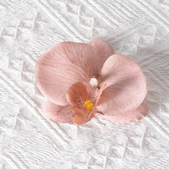 Elegant Fabric Orchid Hair Clip