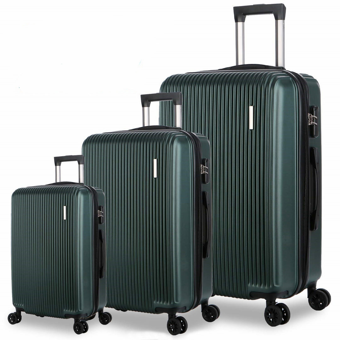 Unisex Three-Piece Expandable Hard Shell Luggage Set Kalsten