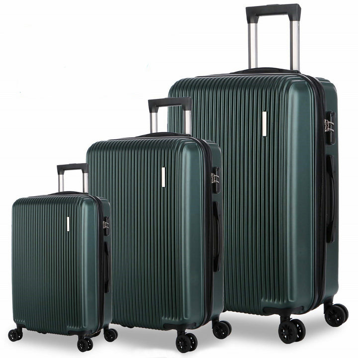 Unisex Three-Piece Expandable Hard Shell Luggage Set Kalsten