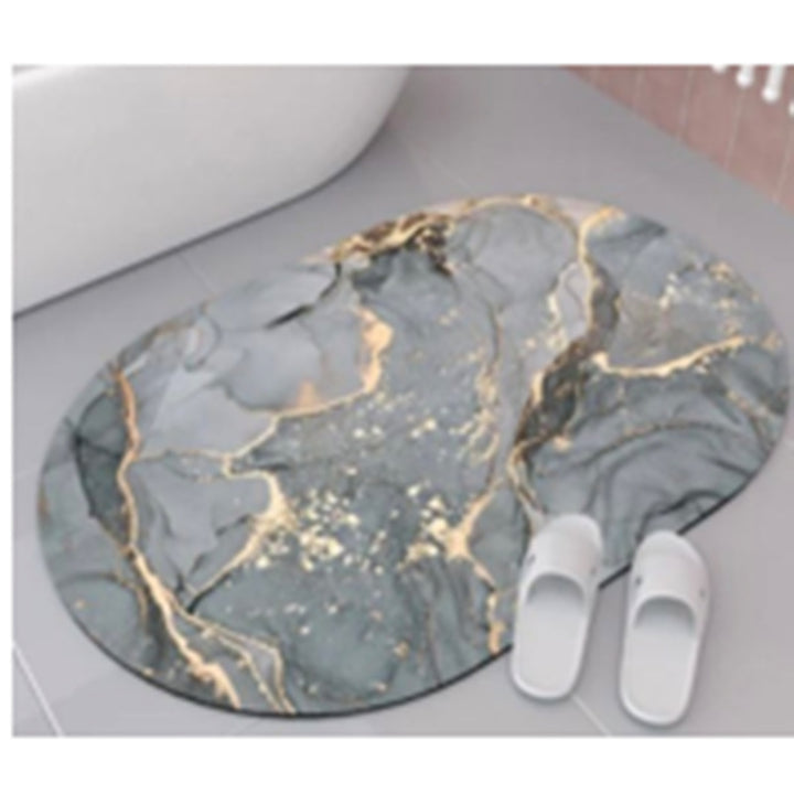Luxurious Marble Design Bath Mat Kalsten