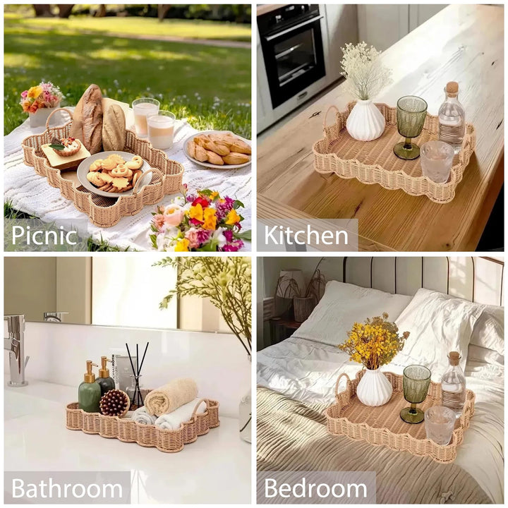 Natural Woven Storage Tray Kalsten