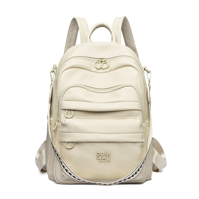 Leather Multi-Compartment Backpack Kalsten