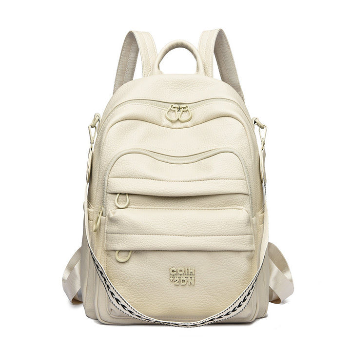 Leather Multi-Compartment Backpack Kalsten
