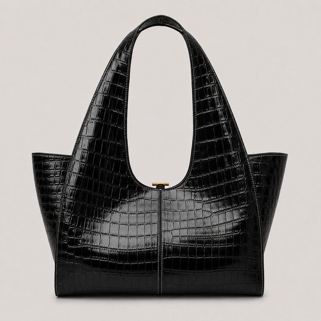 Sleek Structured Tote Handbag