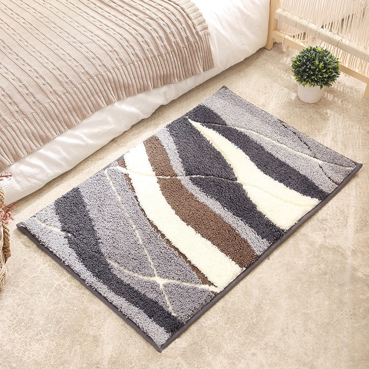 Plush Cat Theme Bath Mat