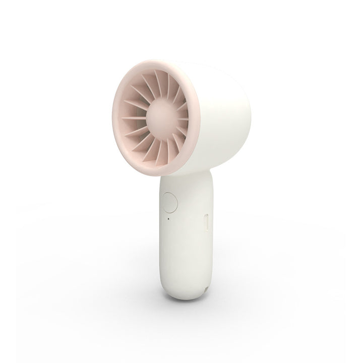 Unisex portable hand fan with closed turbine fan, quiet operation and rechargeable battery Kalsten