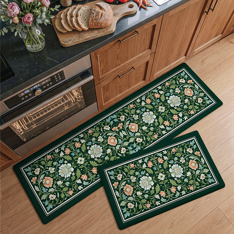 Floral Pattern Kitchen Comfort Mat Set Kalsten