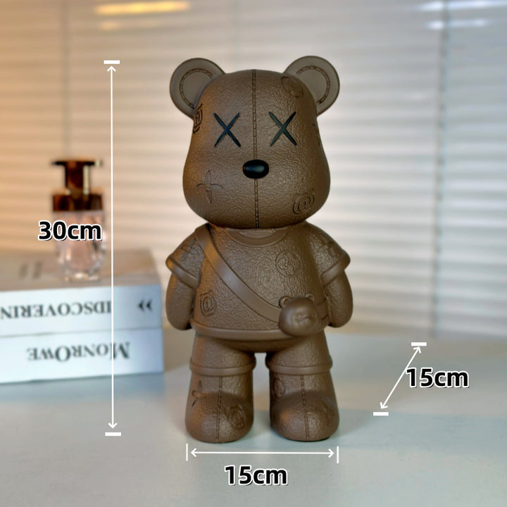 Artistic Bear Figurine for Home Decor Display