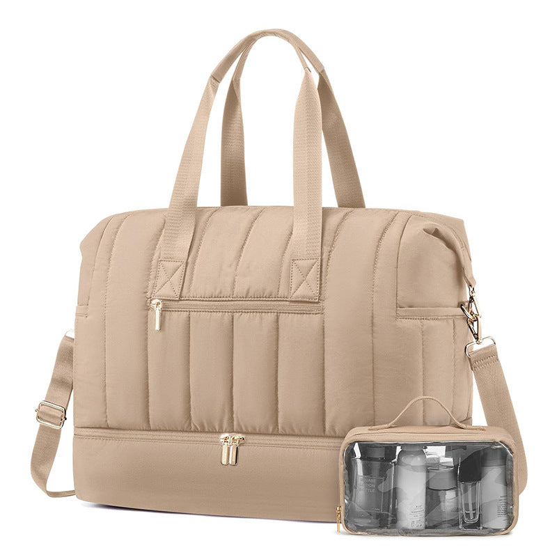 Fashionable and Practical Leisure Tote Bag with Detachable Cosmetic Pouch Kalsten