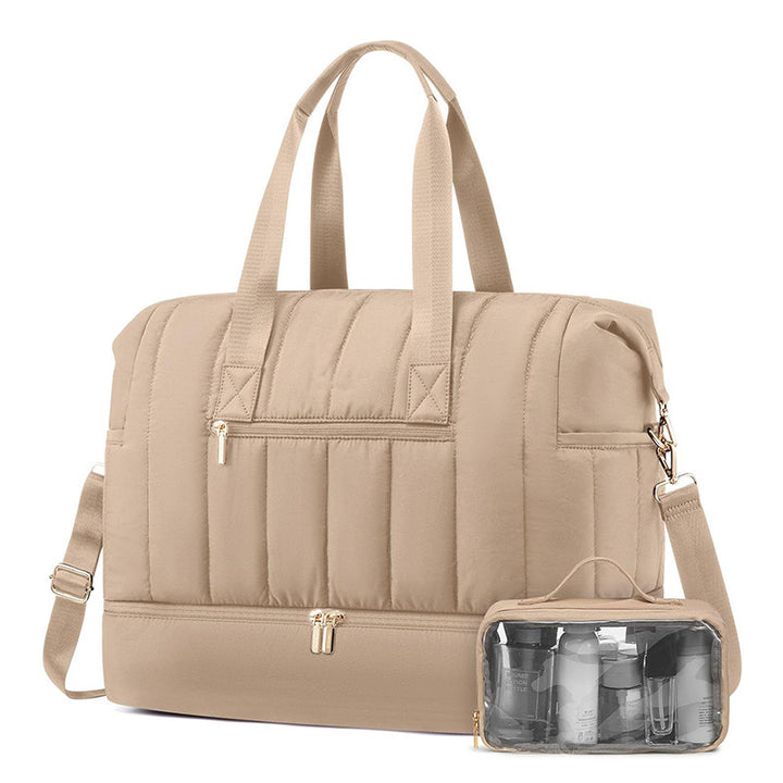 Fashionable and Practical Leisure Tote Bag with Detachable Cosmetic Pouch Kalsten