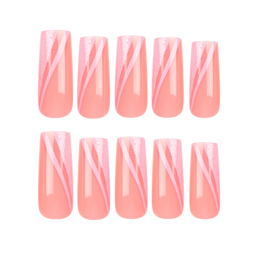 Artful Stiletto Nails with Glitter Sheen Kalsten
