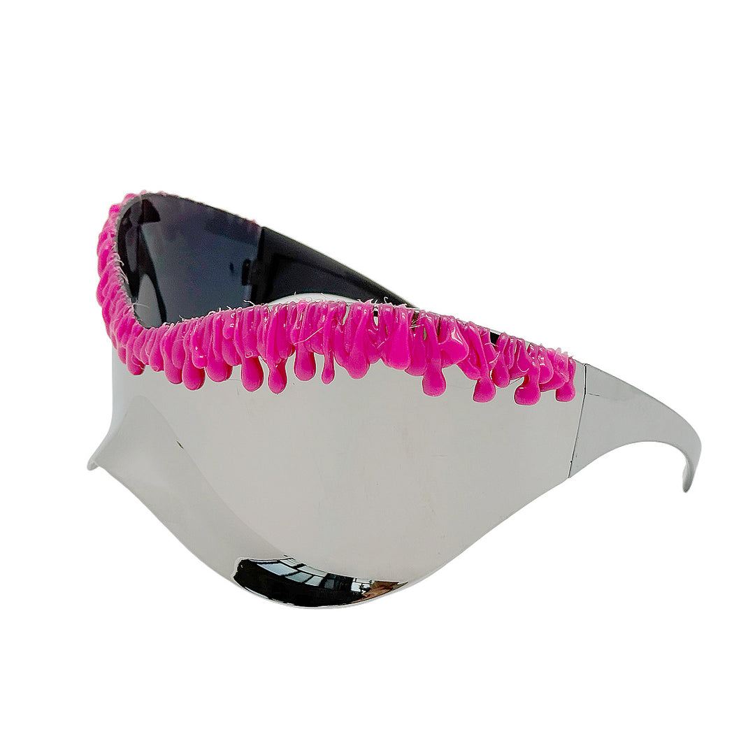 Women's futuristic sunglasses with unique wave frame Kalsten