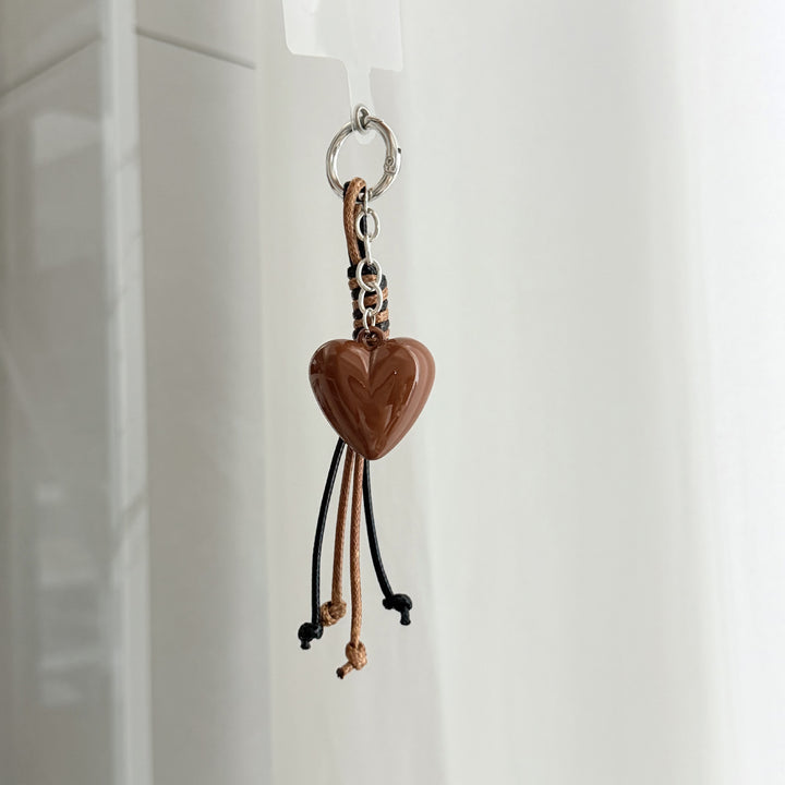 Heart-Shaped Charm Keychain Kalsten