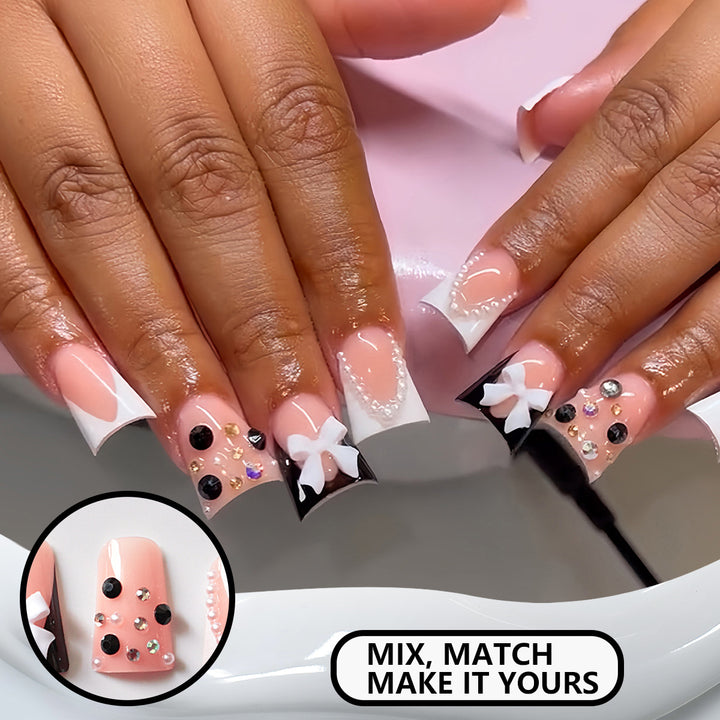 Decorative Acrylic Press-On Nail Extensions Kalsten