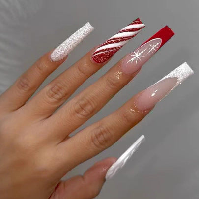 Festive Acrylic Nail Art Extensions Kalsten