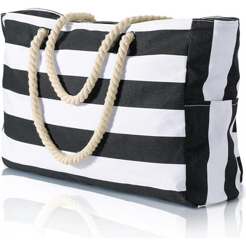 Beach bag with practical outer pocket Kalsten