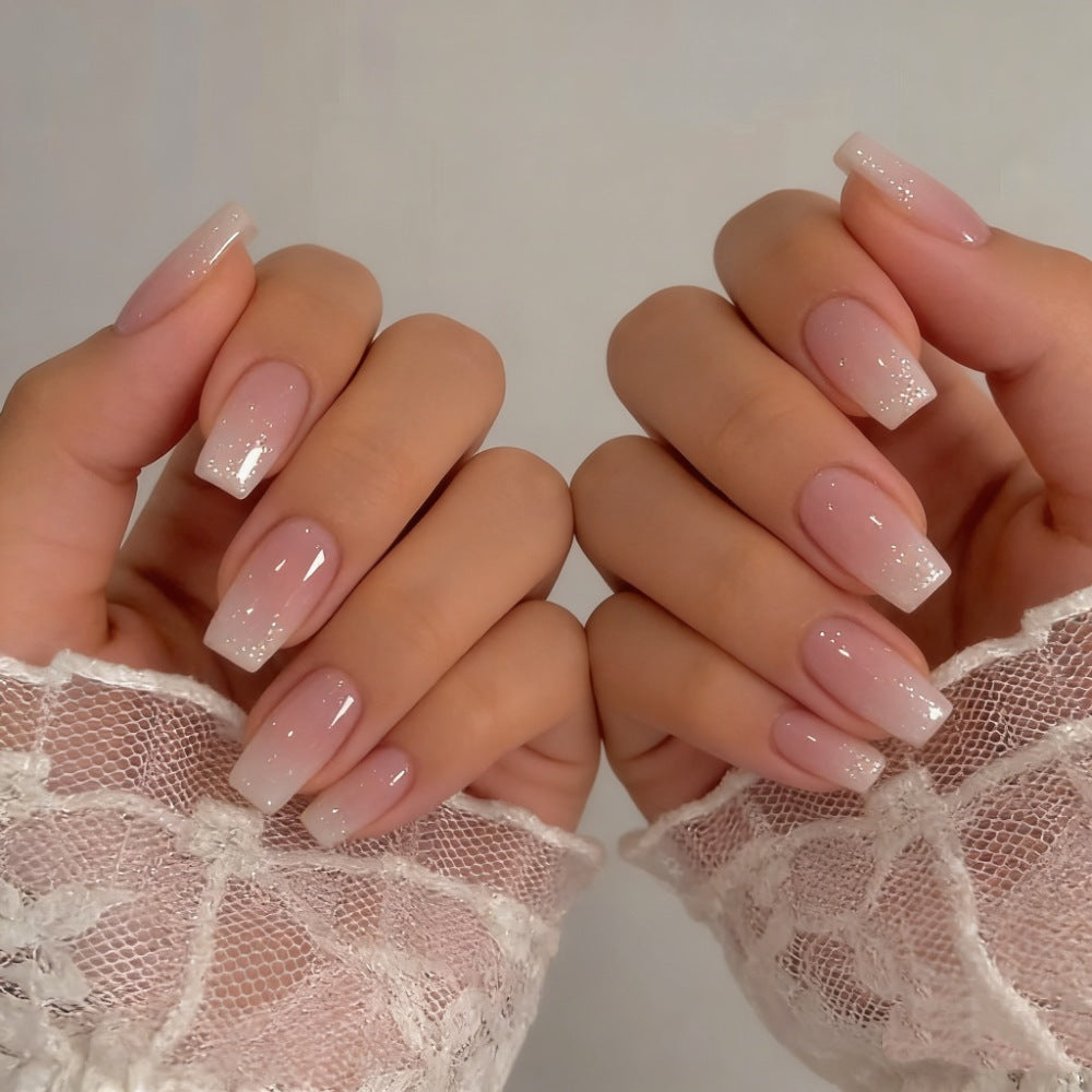 Glossy Gradient Tip Press-On Nails Kalsten